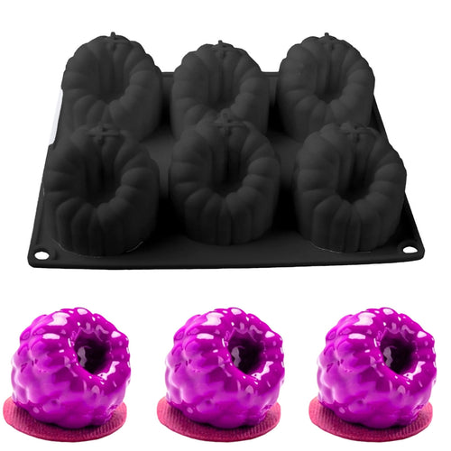 Trompe l'oeil  قالب سيليكون "توت" لخبز وتشكيل الكيك، الموس، الحلويات، الشوكولاتة، والتروفل. مثالي للحلويات الفرنسية، المعجنات، الكب كيك، والمثلجات، ولتزيين الكيك باحترافي