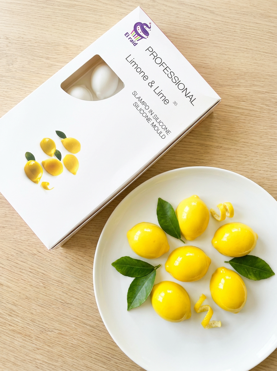 قالب سيليكون ليمون 15 فتحة - قالب حلويات "ترومب لوي" احترافي Trompe l'oeil Citron